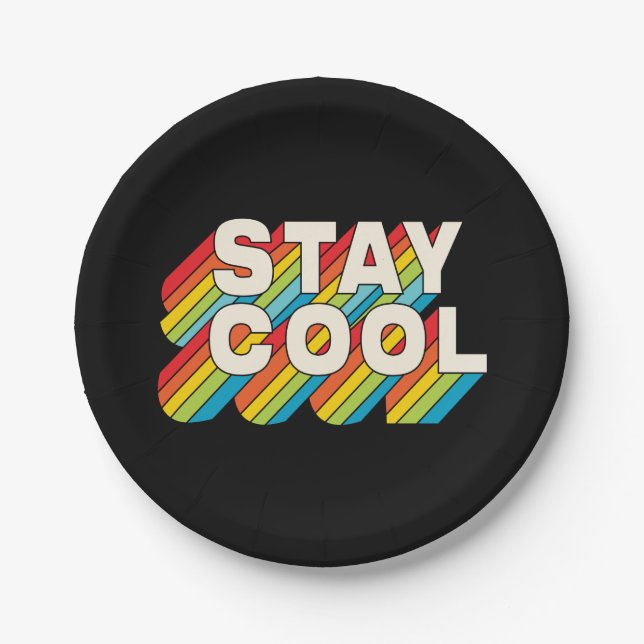 Stay Cool Paper Plate (Front)