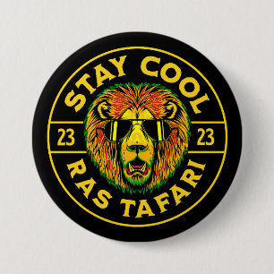 Stay Cool Ras Tafari Button
