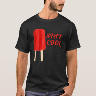 Stay Cool Red Popsicle Summer Watercolor T-Shirt