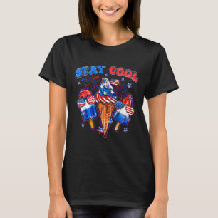 Stay Cool Rocket Pop Red White And Blue Popsicle S T-Shirt