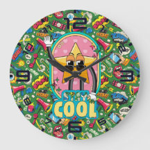 Stay Cool Star – Retro Pop Art Clock