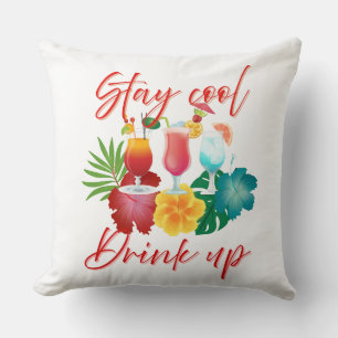 Stay Cool Throw Pillow:Quirky Home decor  Cushion