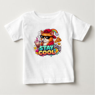 Stay Cool Vibes – Chill Cat Streetwear  Baby T-Shirt