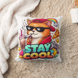 Stay Cool Vibes – Chill Cat Streetwear  Cushion