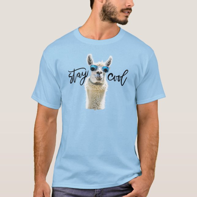 Stay Cool with Llama T-shirt (Front)