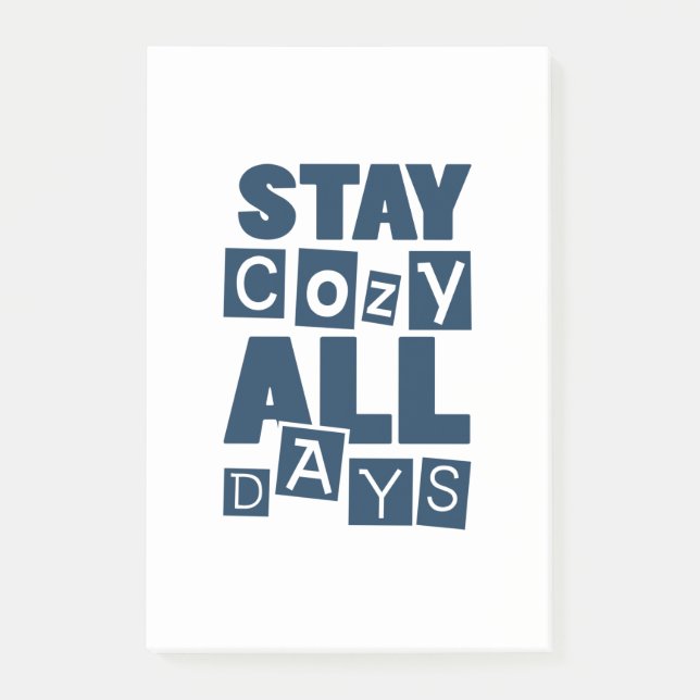 Stay Cosy All Days Post-it Notes (Front)