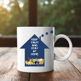 Stay Cosy: Keep Calm and Stay at Home Coffee Mug