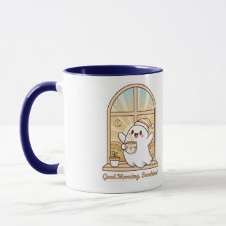 Stay Cosy, Keep Growing – Cute Ghost Coffee Mug ☕