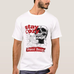 Stay Cosy Sweet Decay Skull T-Shirt