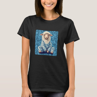 Stay Cosy with a Funny Sheep in Pyjamas T-Shirt