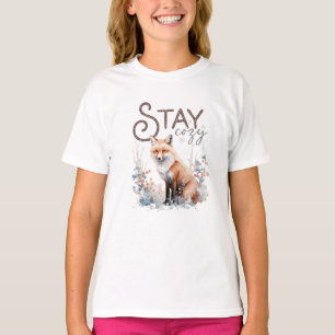 Stay Cosy Woodland Fox Christmas T-Shirt