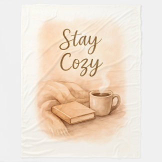 Stay cozy fleece blanket