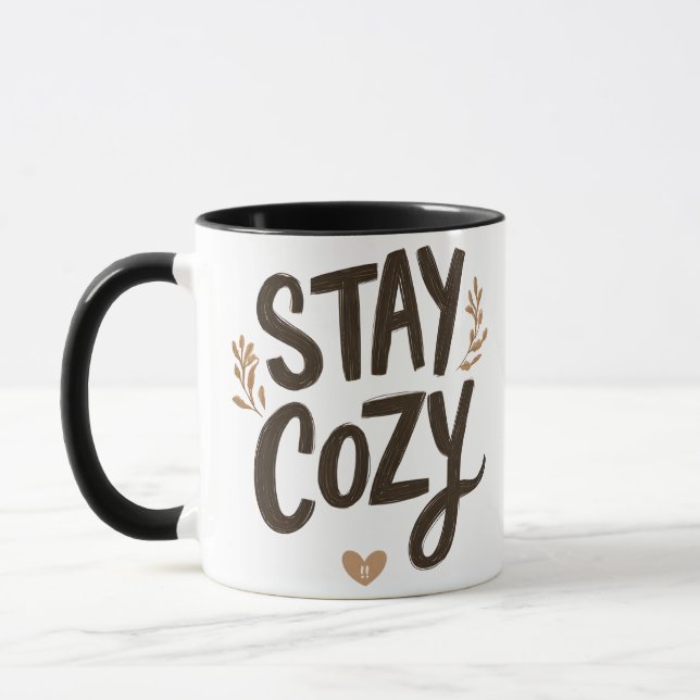 Stay Cozy Mug | Hygge Lifestyle Comfort Gift (Left)