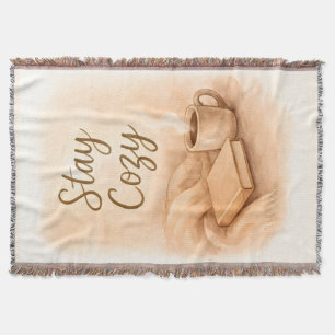 Stay cozy Throw Blanket