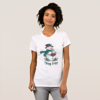 Stay Cozy Winter Snowman With Hot Cocoa