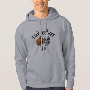 Stay Creepy Retro Halloween Skeleton Hand Hoodie