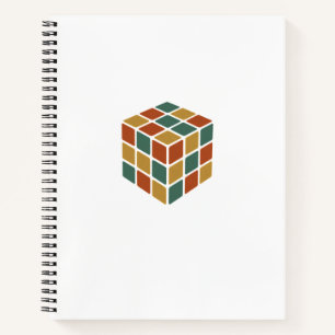 Stay Cubed Retro Rubik’s Cube Retro Style Puzzle Notebook