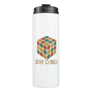 Stay Cubed Retro Rubik’s Cube Retro Style Puzzle Thermal Tumbler