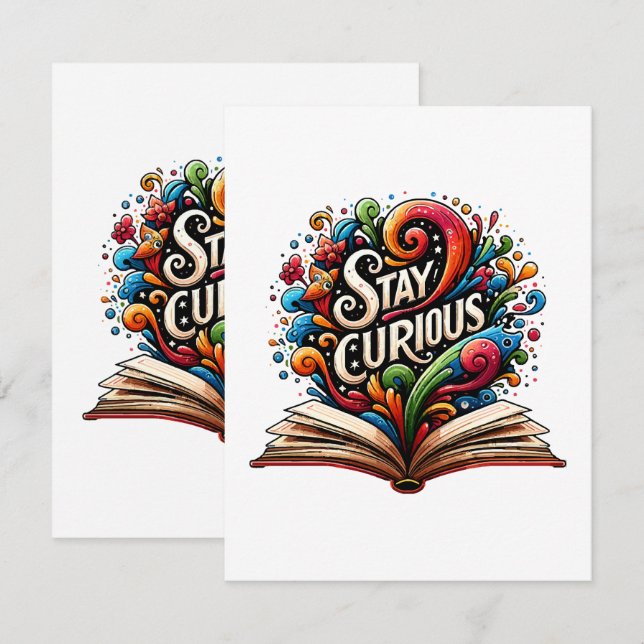 Stay Curious Card (Front/Back)