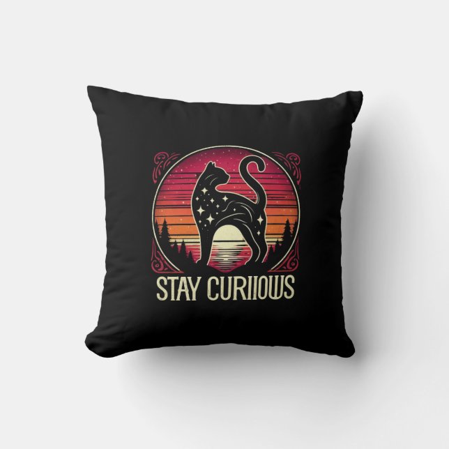 stay curious cushion (Front)