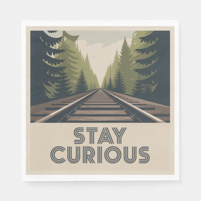 Stay Curious Napkin (Front)