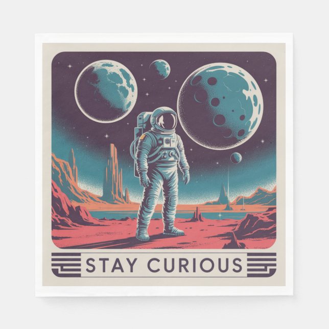 Stay Curious Napkin (Front)