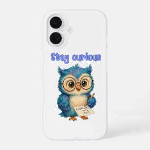 Stay Curious – Smart & Playful iPhone 16 Case