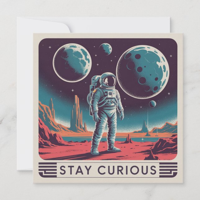 Stay Curious Thank You Card (Front)