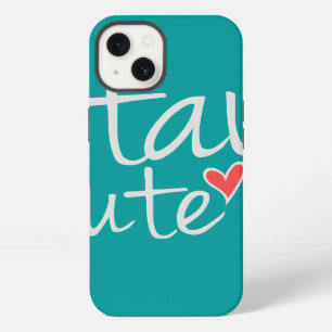Stay Cute Barely There iPad Case, Grey iPhone Case