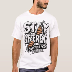 Stay Different Own Your Path Motivational T-Shirt