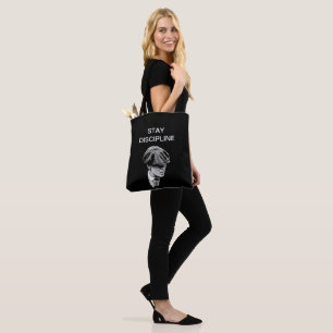 Stay Discipline Tote Bag – Motivational Minimalist