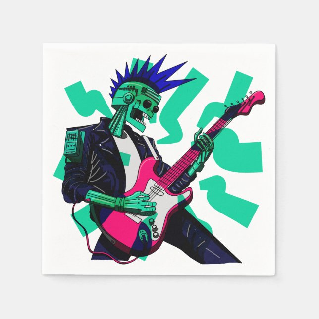 Stay Electric Napkin (Front)