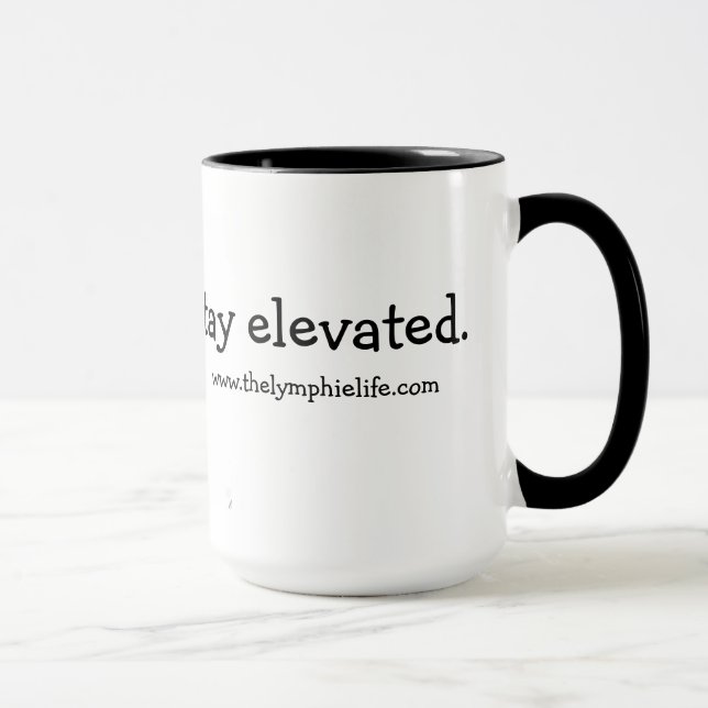 Stay Elevated Butterfly 15oz Ringer Mug (Right)