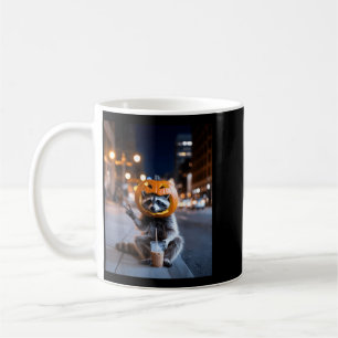 Stay Feral Racoon Halloween Drinking Iced Coffee Mug