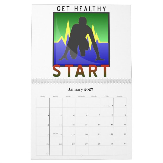 Stay Fit Calendar (Jan 2027)
