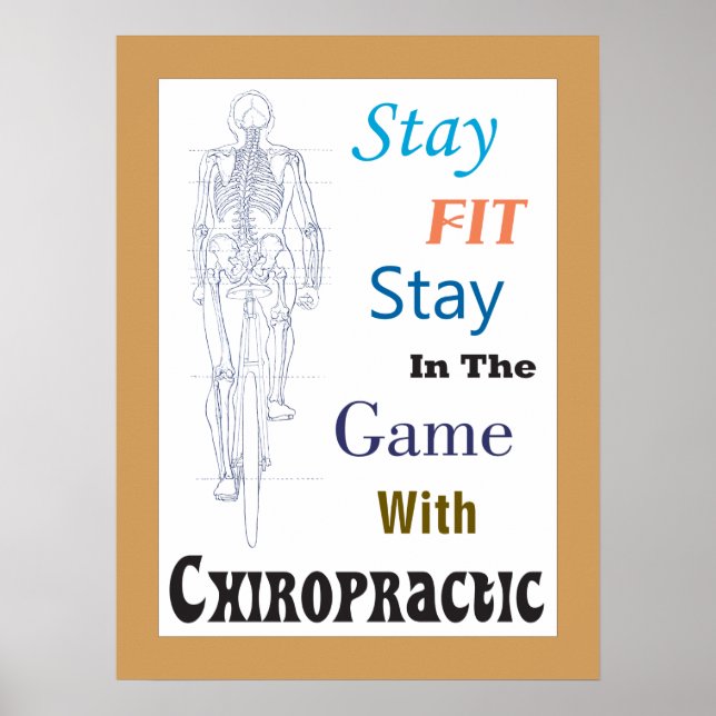 Stay Fit With Chiropractic Office Poster Customise (Front)