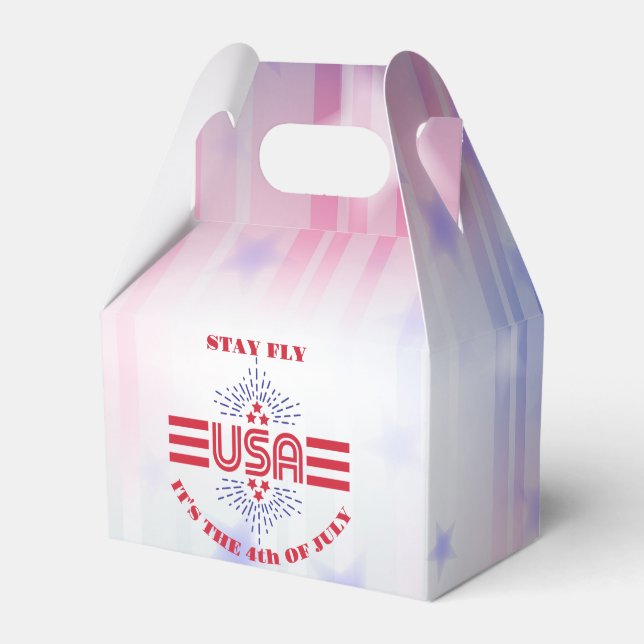 Stay fly it's the 4th of July Favour Box (Front Side)
