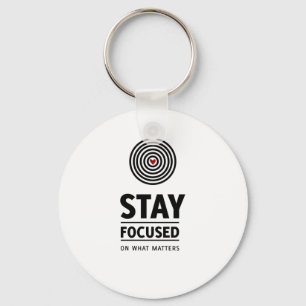 Stay Focused – Heart-centred Design  Key Ring