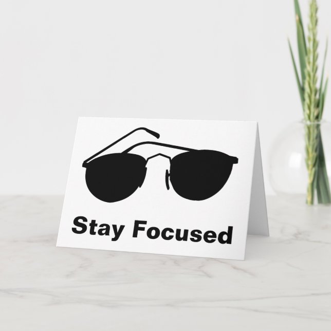 Stay Focused in 2026 Card (Front)