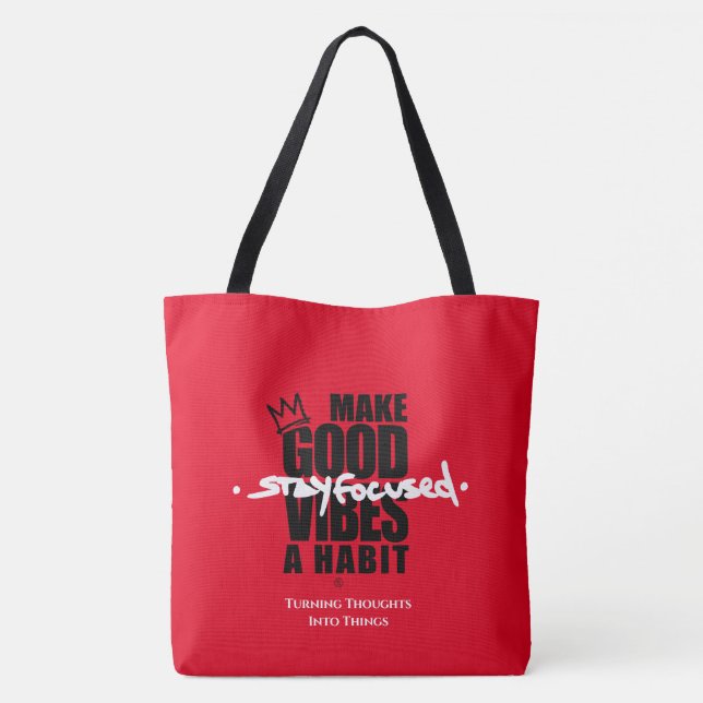 STAY FOCUSED | Tote bag  (Back)
