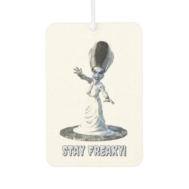 Stay Freaky! Bride of Frankenstein Car Air Freshener (Front)