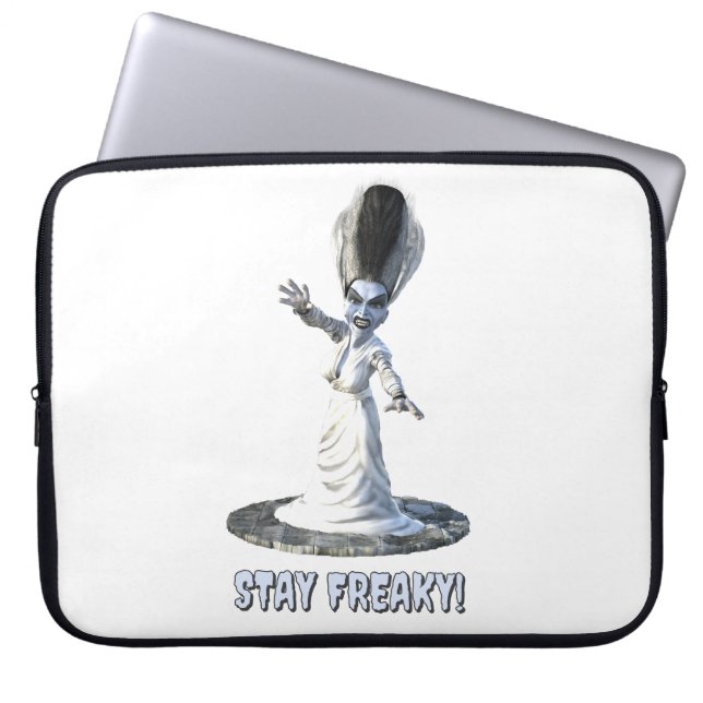 Stay Freaky! Bride of Frankenstein Laptop Sleeve (Front)
