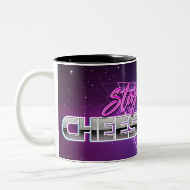 "Stay Fresh, Cheese Bags" Mug (Left)