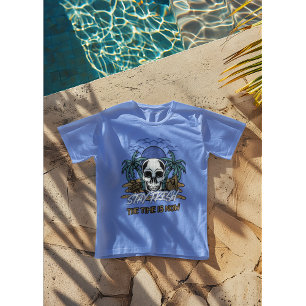 Stay Fresh Skull Beach T-Shirt – Edgy Surf