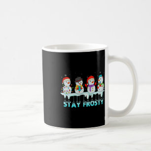 Stay Frosty Fun Christmas Cool Snowman Women Kids Coffee Mug