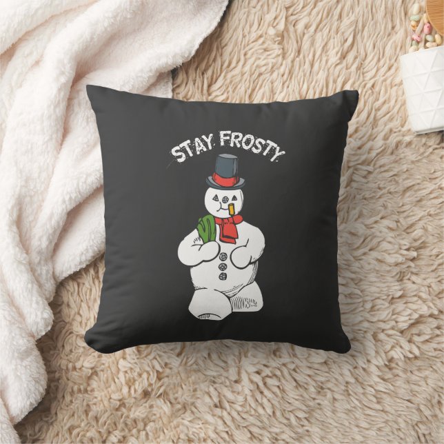 Stay Frosty This Christmas Season Cushion (Blanket)