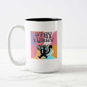 Stay Funk Skunk Two-Tone Coffee Mug