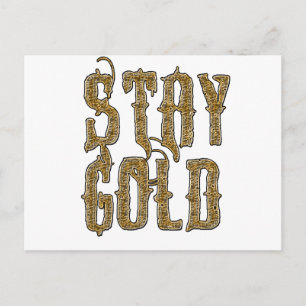 Stay Gold Postcard