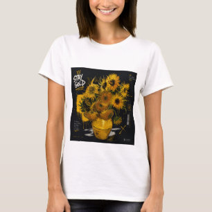 Stay Gold Sunflowers T-Shirt Van Gogh Streetwear