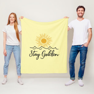 Stay Golden Fleece Blanket – Soft, Warm & Full